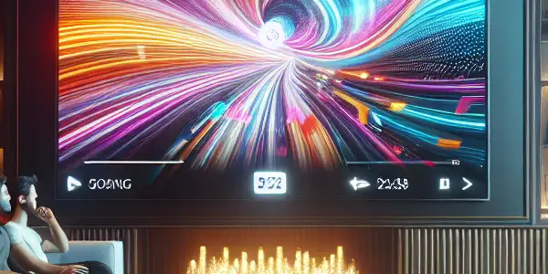 A diverse group of young adults enjoying a cozy streaming experience in a modern living room.